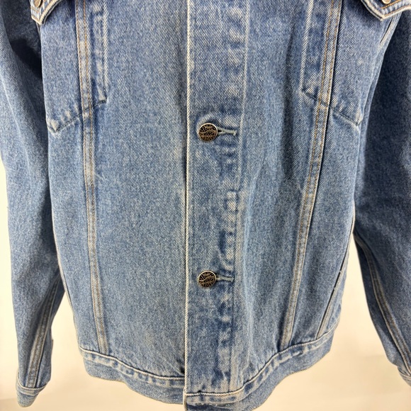 Vintage 90s Y2K Disney Denim Jacket American Flag Back Mickey Patch - Picture 7 of 10